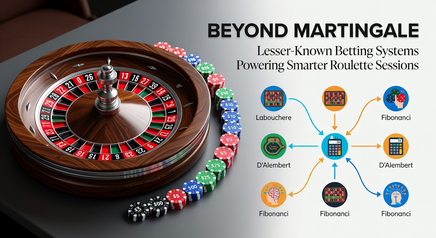 Roulette-Tisch mit Chips und Strategie-Notizen, die auf alternative Wettsysteme hinweisen