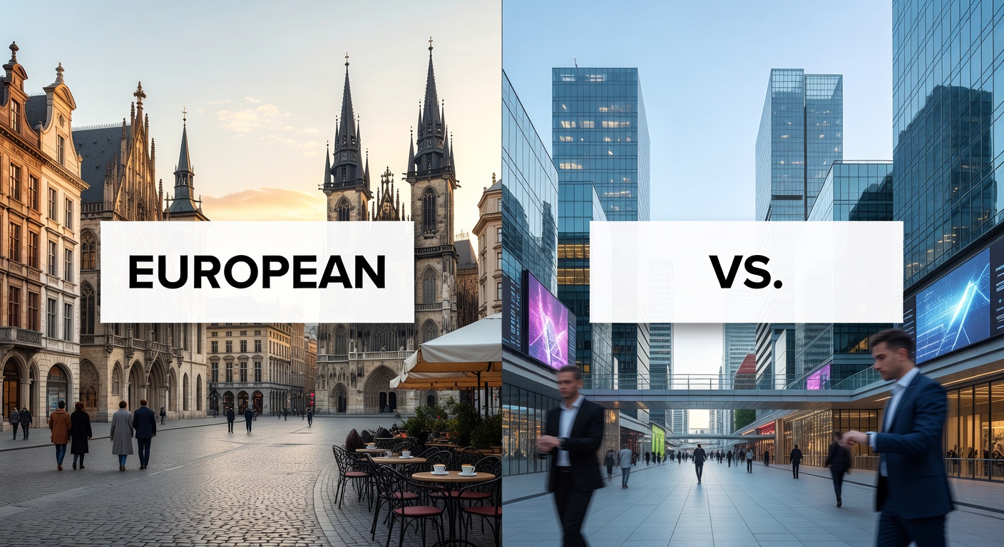 Vergleich der Roulette-Räder: Europäisches Rad mit 37 Feldern neben dem Amerikanischen mit 38 Feldern, die Double-Zero-Spalte hervorgehoben