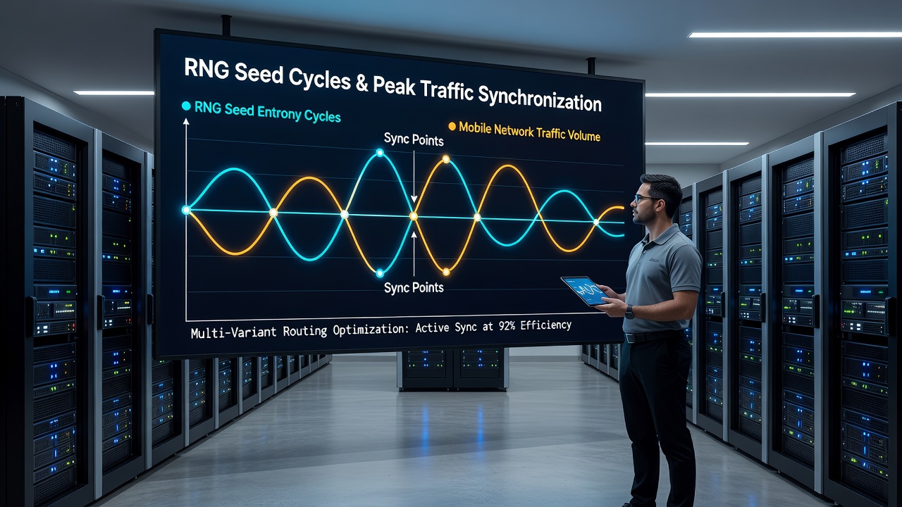 Visualisierung von Seed-Zyklen und Verkehrsspitzen in mobilen Roulette-Systemen