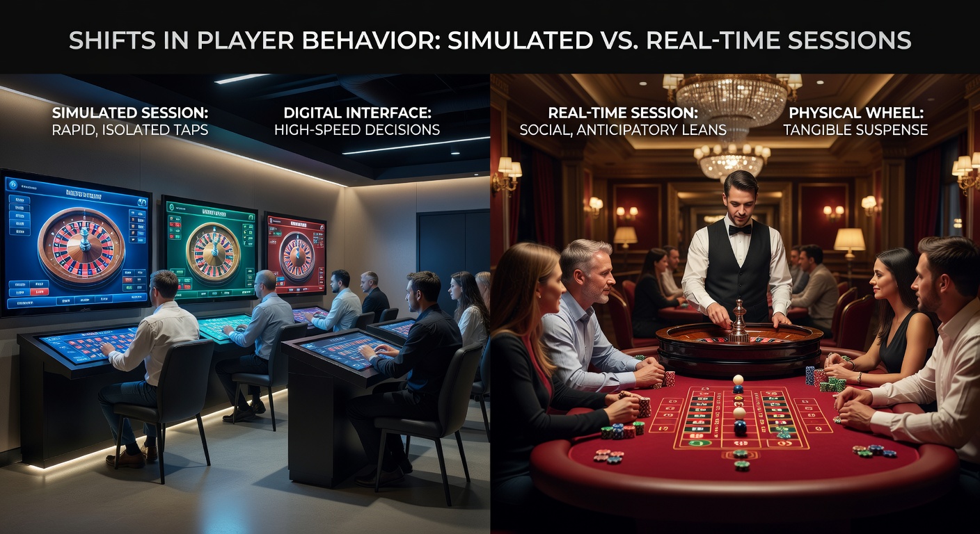Detailaufnahme eines Roulette-Rades mit Live-Dealer und digitaler Overlay-Anzeige